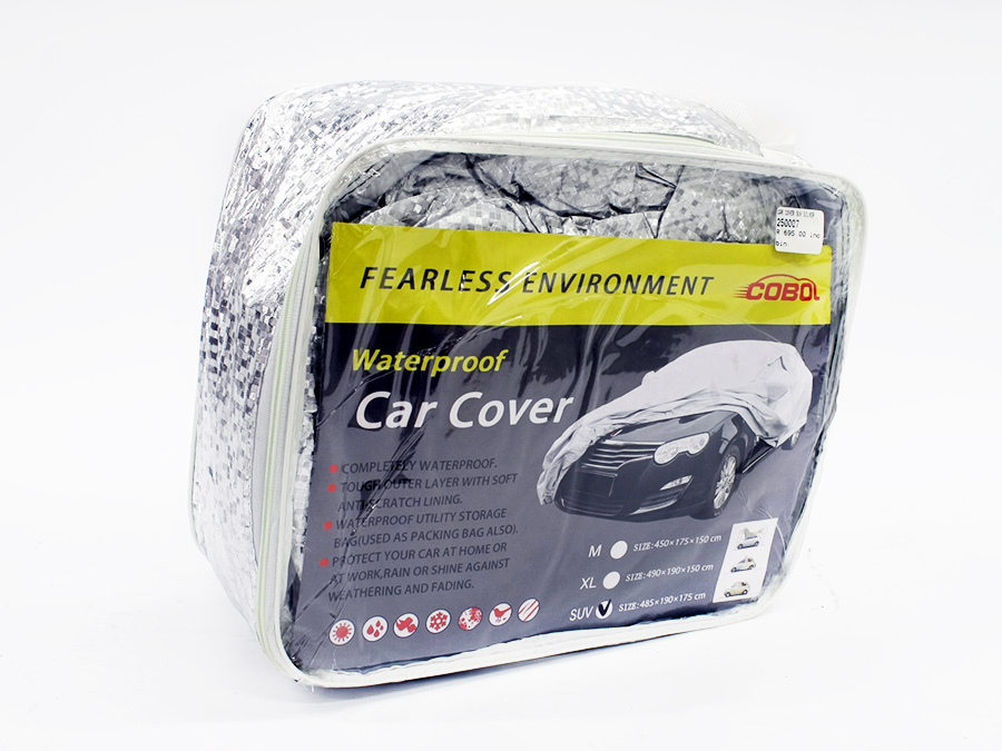 250007.jpg Universal SUV Chrome Silver Vehicle Car-Cover - Image 1