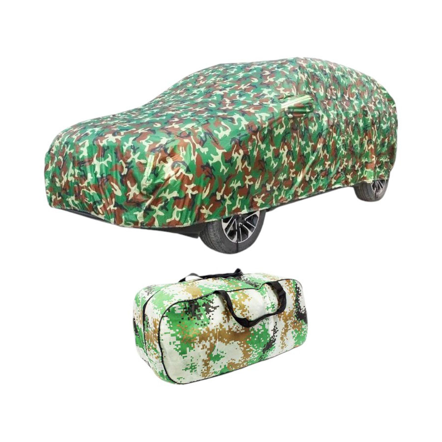 250009.jpg Army Camouflage Car Cover with Bag for Medium Size vehicles - Image 1