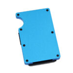 RFID Card Blocker Wallet Metallic Blue - Image 2