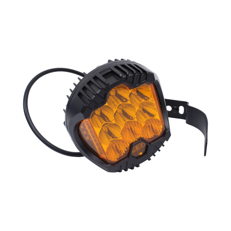 LED360-YELLOW.jpg LED360 5" DRL Design Amber/Yellow Spotlamps (each) - Image 1