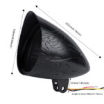 LED360 5.75" Matt Black Headlight Housing (excludes lamp) - Image 4