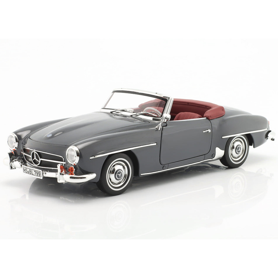 MTDNOR183402.jpg Norev 1/18 Mercedes 190SL Model Car (Silver Grey) - Image 1