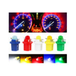 T5 SMD 5 LED Instrument Cluster Bulbs - Pair (Yellow) - Image 2