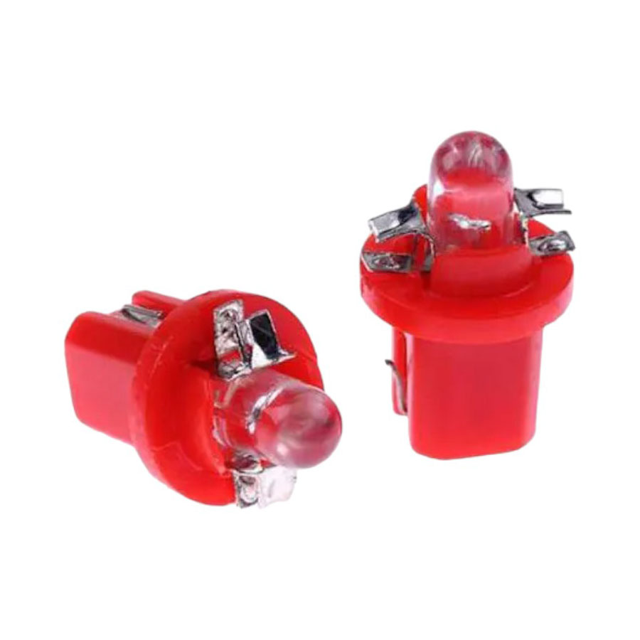 T5-B8.5SMD-RED.jpg T5 SMD 5 LED Instrument Cluster Bulbs - Pair (Red) - Image 1