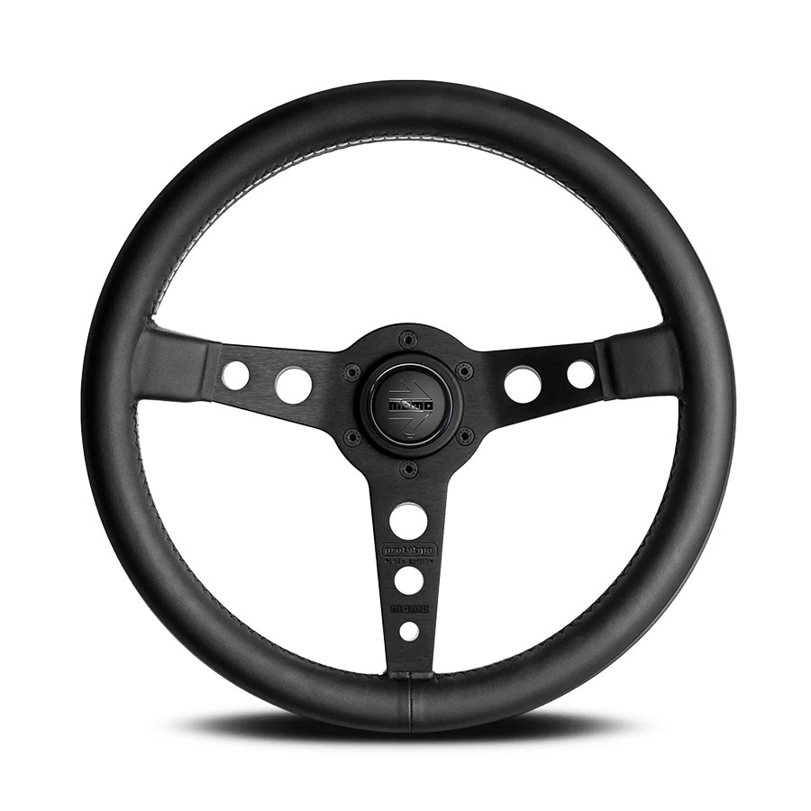 VPROBLKED350R.jpg Momo VPROBLKED350R Prototipo Black edition 350mm Sport Steering Wheel - Image 1