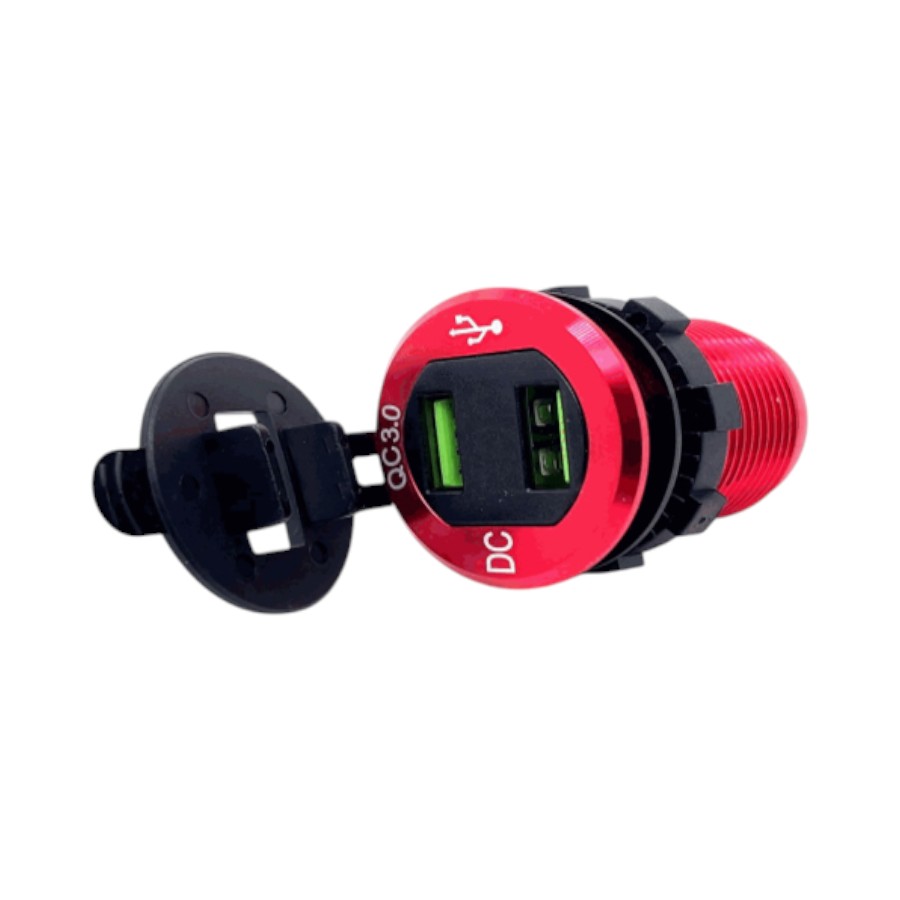 CZK-1209.jpg Cyberdyne DC Power Socket with Dual 5V USB Charger (12–24V, 10A Input) - Image 1