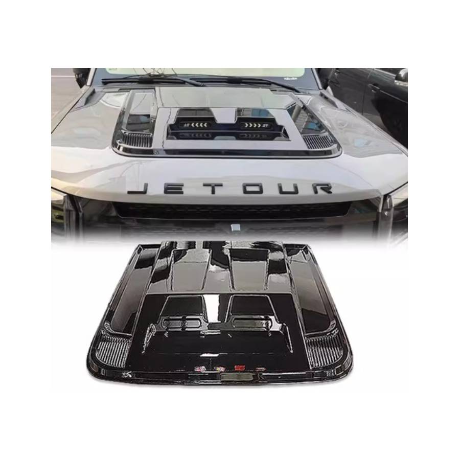 JT2-HOODVENT.jpg Jetour T2 Gloss Black Bonnet Scoop (single vent) - Image 1
